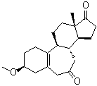 3beta-甲氧基-B-高雌甾-5(10)-烯-7,17-二酮分子结构 (CAS 6679-39-6)
