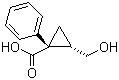 structure of CAS# 66823-04-9, (1R,2S)-2-羟甲基-1-苯基环丙羧酸