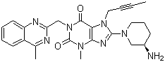 利拉利汀分子结构 (CAS 668270-12-0)