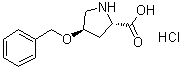(4R)-4-(苄氧基)-L-脯氨酸盐酸盐分子结构 (CAS 66831-16-1)