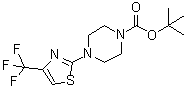 CAS 登录号：668484-48-8, 4-(4-三氟甲基噻唑-2-基)哌嗪-1-羧酸叔丁酯