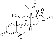 structure of CAS# 66852-54-8, Halobetasol propionate