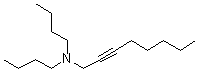CAS # 66894-61-9, N,N-Dibutyl-2-octyn-1-amine, NSC 34150