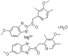 structure of CAS# 668985-31-7, (S)-奥美拉唑镁水合物