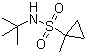 N-叔丁基-1-甲基环丙烷-1-磺酰胺分子结构 (CAS 669008-25-7)