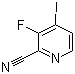3-氟-4-碘吡啶-2-甲腈分子结构 (CAS 669066-35-7)