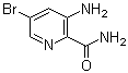 3-氨基-5-溴吡啶-2-甲酰胺分子结构 (CAS 669066-89-1)