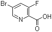 5-Bromo-3-fluoropyridine-2-carboxylic acid molecular structure (CAS 669066-91-5)