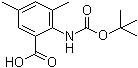 structure of CAS# 669713-57-9, 2-[[叔丁氧羰基]氨基]-3,5-二甲基苯甲酸