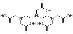structure of CAS# 67-43-6, Diethylenetriaminepentaacetic acid