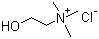 Choline chloride molecular structure (CAS 67-48-1)