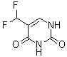 5-二氟甲基尿嘧啶分子结构 (CAS 670-19-9)