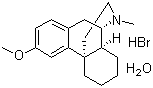 一水氢溴酸右旋美沙芬分子结构 (CAS 6700-34-1)