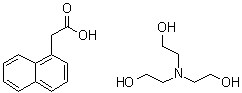 CAS 登录号：67026-10-2, 1-萘乙酸三乙醇胺盐