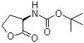 (R)-2-氧代四氢呋喃-3-基氨基甲酸叔丁酯分子结构 (CAS 67198-86-1)