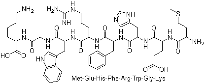 CAS # 67224-41-3, Methionyl-glutamyl-histidinyl-phenylalanyl-argininyl-tryptophanyl-glycinyl-lysine, ACTH (4-11), Adrenocorticotropic hormone fragment 4-11
