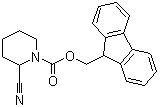 2-氰基-1-哌啶甲酸 9H-芴-9-基甲酯分子结构 (CAS 672310-10-0)