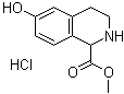 1,2,3,4-四氢-6-羟基-1-异喹啉羧酸甲酯盐酸盐分子结构 (CAS 672310-19-9)
