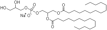 structure of CAS# 67232-80-8, 1,2-十四酰磷脂酰甘油钠盐