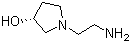 (3R)-1-(2-氨乙基)-3-吡咯烷醇分子结构 (CAS 672325-36-9)