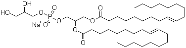 structure of CAS# 67254-28-8, 二油酰磷脂酰甘油钠盐