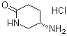 CAS # 672883-95-3, (S)-5-Aminopiperidin-2-one hydrochloride, (S)-4-Amino-delta-valerolactam hydrochloride
