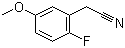 2-氟-5-甲氧基苯乙腈分子结构 (CAS 672931-28-1)