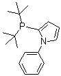 N-苯基吡咯-2-基二叔丁基膦分子结构 (CAS 672937-61-0)