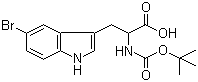 Boc-5-bromo-DL-tryptophan molecular structure (CAS 67308-26-3)