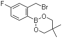 2-溴甲基-4-氟苯硼酸新戊二醇酯分子结构 (CAS 673456-16-1)