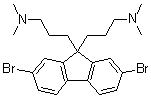 structure of CAS# 673474-73-2, 2,7-二溴-9,9-二[3-(二甲基氨基)丙基]芴