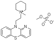 1-甲基-1-[2-(10H-吡啶并[3,2-b][1,4]苯并噻嗪-10-基)乙基]哌啶鎓硫酸甲酯盐分子结构 (CAS 67361-05-1)