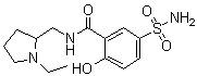 O-去甲基舒必利分子结构 (CAS 67381-52-6)