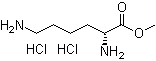 D-赖氨酸甲酯二盐酸盐分子结构 (CAS 67396-08-1)