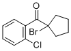 structure of CAS# 6740-86-9, (1-溴环戊基)(2-氯苯基)-甲酮