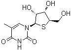 structure of CAS# 6741-71-5, 5-甲基-4'-硫代尿苷