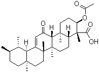 structure of CAS# 67416-61-9, 乙酰基-11-酮基-beta-乳香酸