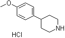 structure of CAS# 6748-48-7, 4-(4-Methoxyphenyl)piperidine hydrochloride
