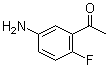 5'-氨基-2'-氟苯乙酮分子结构 (CAS 67500-19-0)