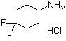4,4-二氟环己胺盐酸盐分子结构 (CAS 675112-70-6)
