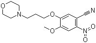4-甲氧基-5-(3-吗啉丙氧基)-2-硝基苯甲腈分子结构 (CAS 675126-26-8)