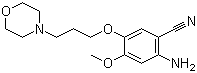2-氨基-4-甲氧基-5-(3-吗啉丙氧基)苯腈分子结构 (CAS 675126-27-9)