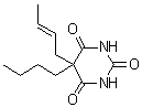 5-(2-丁烯-1-基)-5-丁基-2,4,6(1H,3H,5H)-嘧啶三酮分子结构 (CAS 67526-22-1)
