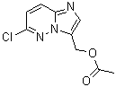6-氯咪唑并[1,2-b]哒嗪-3-甲醇乙酸酯分子结构 (CAS 675580-55-9)