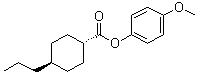 structure of CAS# 67589-38-2, trans-4-Propylcyclohexanecarboxylic acid 4-methoxyphenyl ester