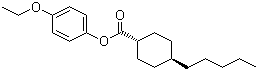 反式-4-戊基环己基甲酸 4-乙氧基苯酯分子结构 (CAS 67589-53-1)