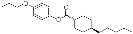 structure of CAS# 67589-54-2, 反式-4-戊基环己基甲酸 4-丙氧基苯酯