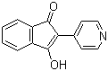 structure of CAS# 67592-40-9, 3-Hydroxy-2-(pyridin-4-yl)inden-1-one