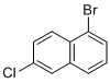 1-溴-6-氯萘分子结构 (CAS 676266-14-1)
