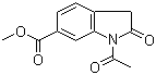 1-乙酰基-2,3-二氢-2-氧代-1H-吲哚-6-羧酸甲酯分子结构 (CAS 676326-36-6)